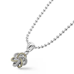 New LAGOS Small Two-Tone Pendant Necklace
