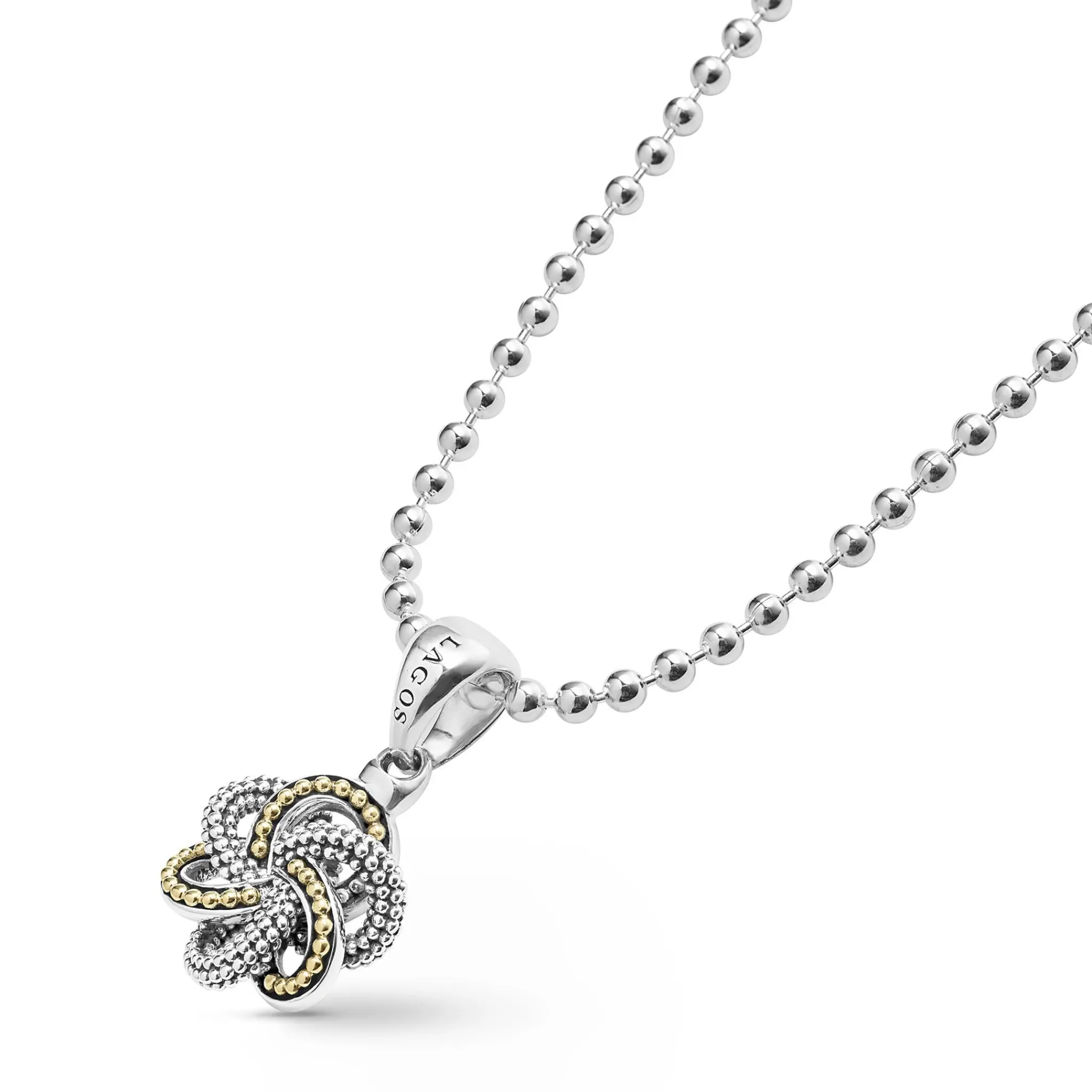 New LAGOS Small Two-Tone Pendant Necklace