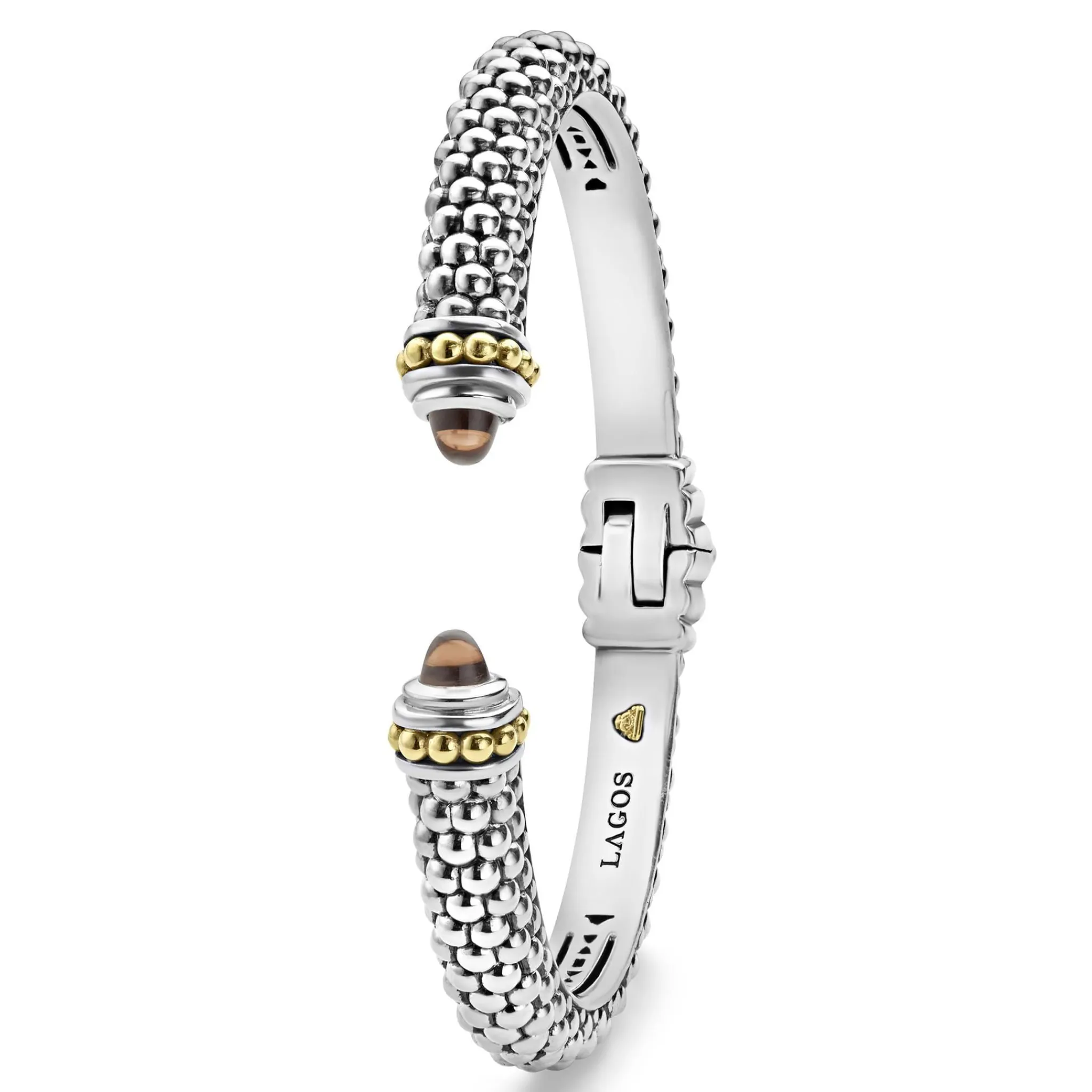 Cheap LAGOS Smokey Quartz Gemstone Cuff Bracelet