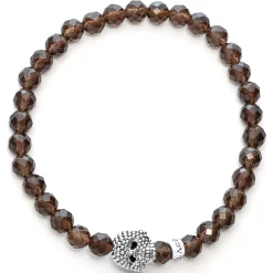 Fashion LAGOS Smokey Quartz Skull Bracelet