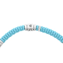 Shop LAGOS Smooth Silver Station Ceramic Beaded Necklace
