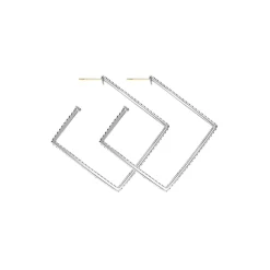 Flash Sale LAGOS Square Caviar Hoop Earrings