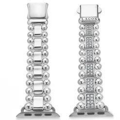 Flash Sale LAGOS Sterling Silver Full Diamond Watch Bracelet-38-45Mm
