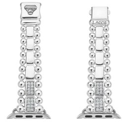 Store LAGOS Sterling Silver Half Diamond Watch Bracelet-38-45Mm