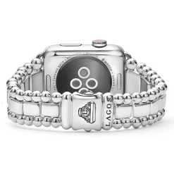 Discount LAGOS Sterling Silver Half Diamond Watch Bracelet-42-49Mm