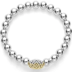 Cheap LAGOS Stretch Gold Heart Bead Bracelet