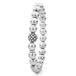 Shop LAGOS Stretch Silver Bead Bracelet