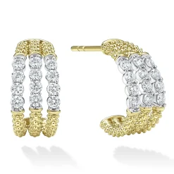 Best LAGOS Superfine Diamond Hoop Earrings
