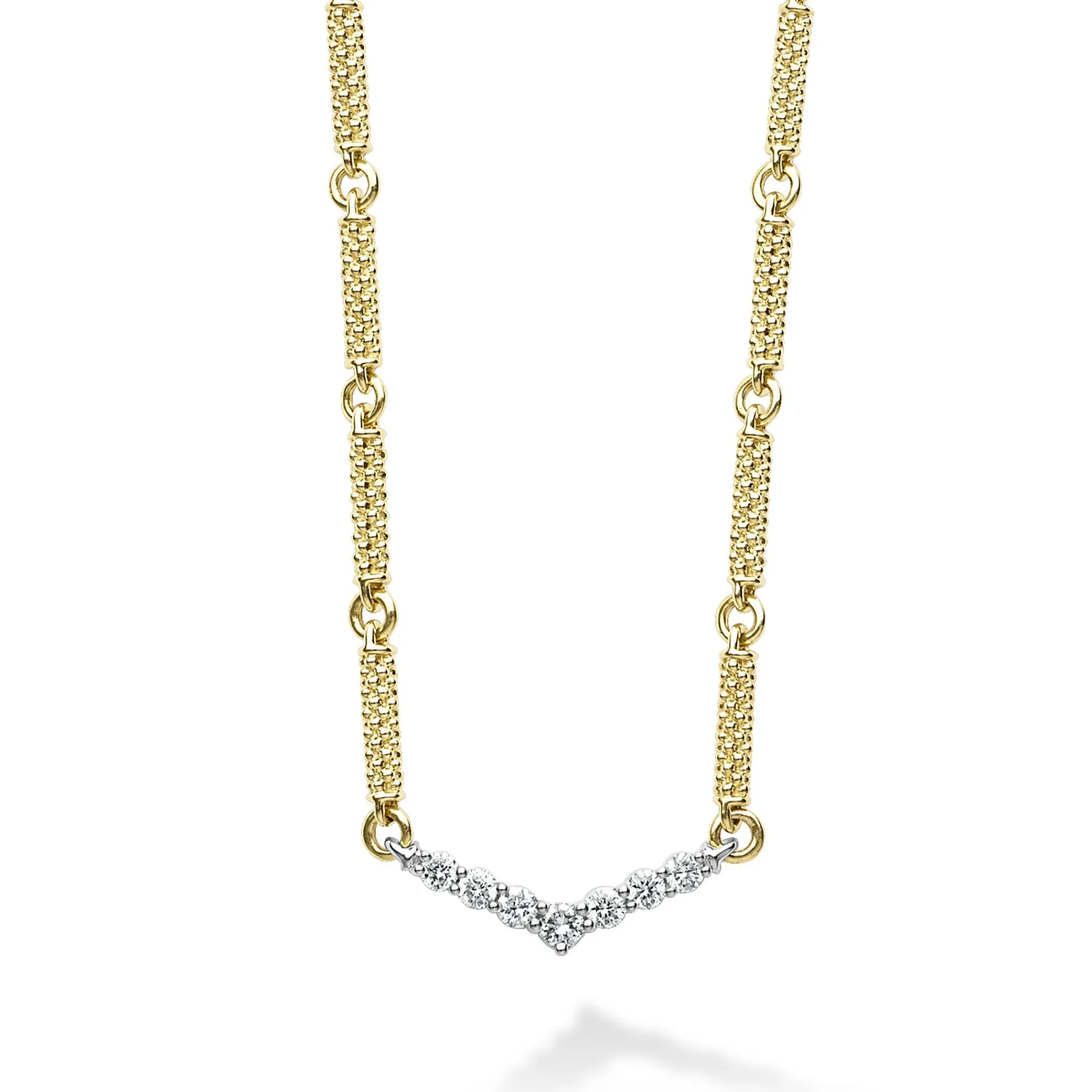 Fashion LAGOS Superfine Diamond Station Necklace