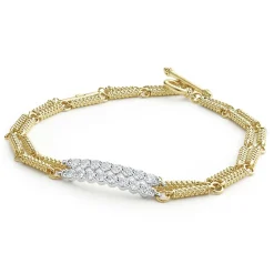 New LAGOS Superfine Double Link Diamond Bracelet