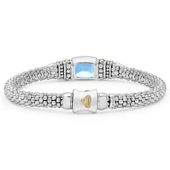 Best LAGOS Swiss Blue Topaz Caviar Bracelet | 6Mm
