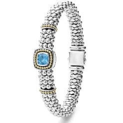 Discount LAGOS Swiss Blue Topaz Caviar Bracelet | 9Mm