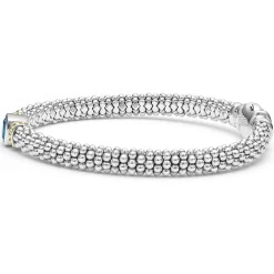 Hot LAGOS Swiss Blue Topaz Caviar Bracelet | 6Mm