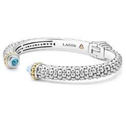 Cheap LAGOS Swiss Blue Topaz Cuff Bracelet | 8Mm