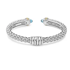 Cheap LAGOS Swiss Blue Topaz Cuff Bracelet | 8Mm