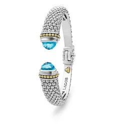 Cheap LAGOS Swiss Blue Topaz Cuff Bracelet | 12Mm