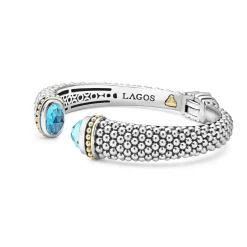 Cheap LAGOS Swiss Blue Topaz Cuff Bracelet | 12Mm