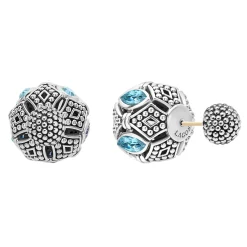 Online LAGOS Swiss Blue Topaz Earring Backs