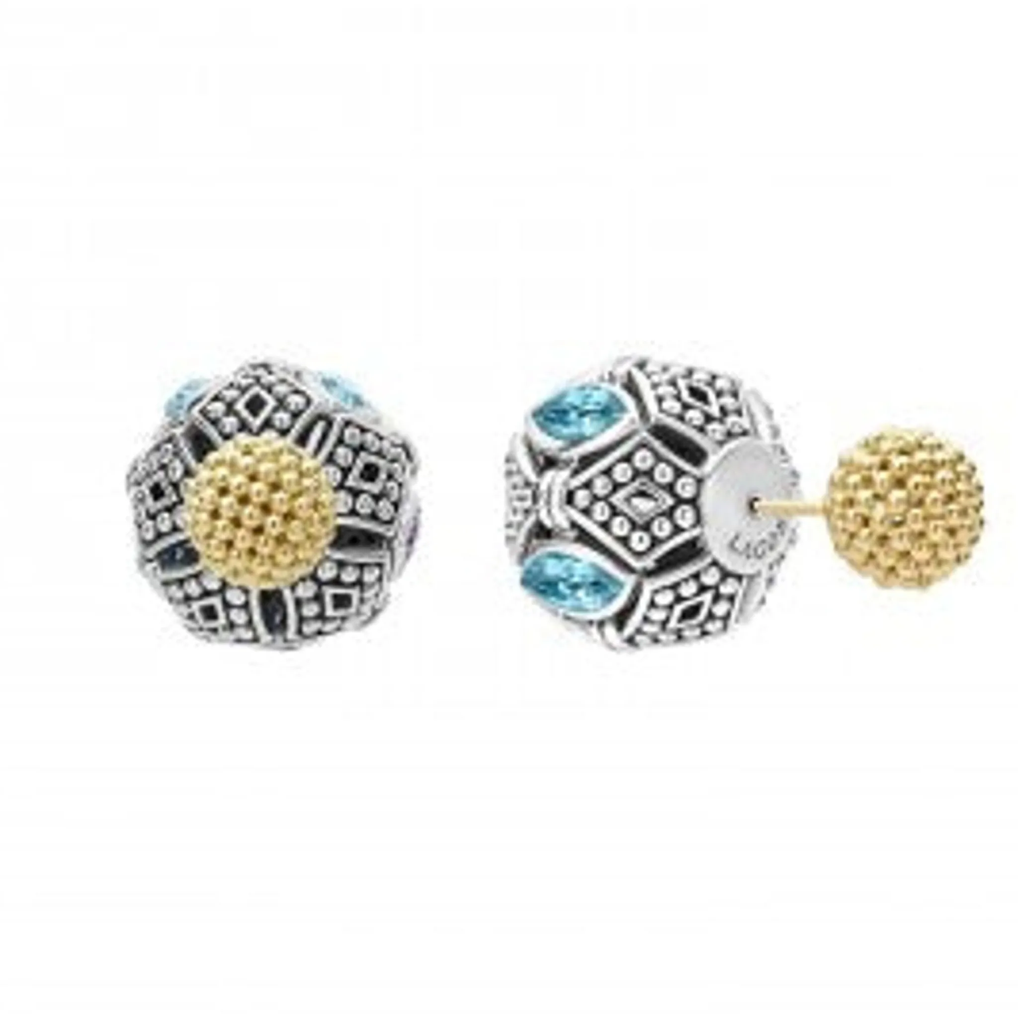 Online LAGOS Swiss Blue Topaz Earring Backs