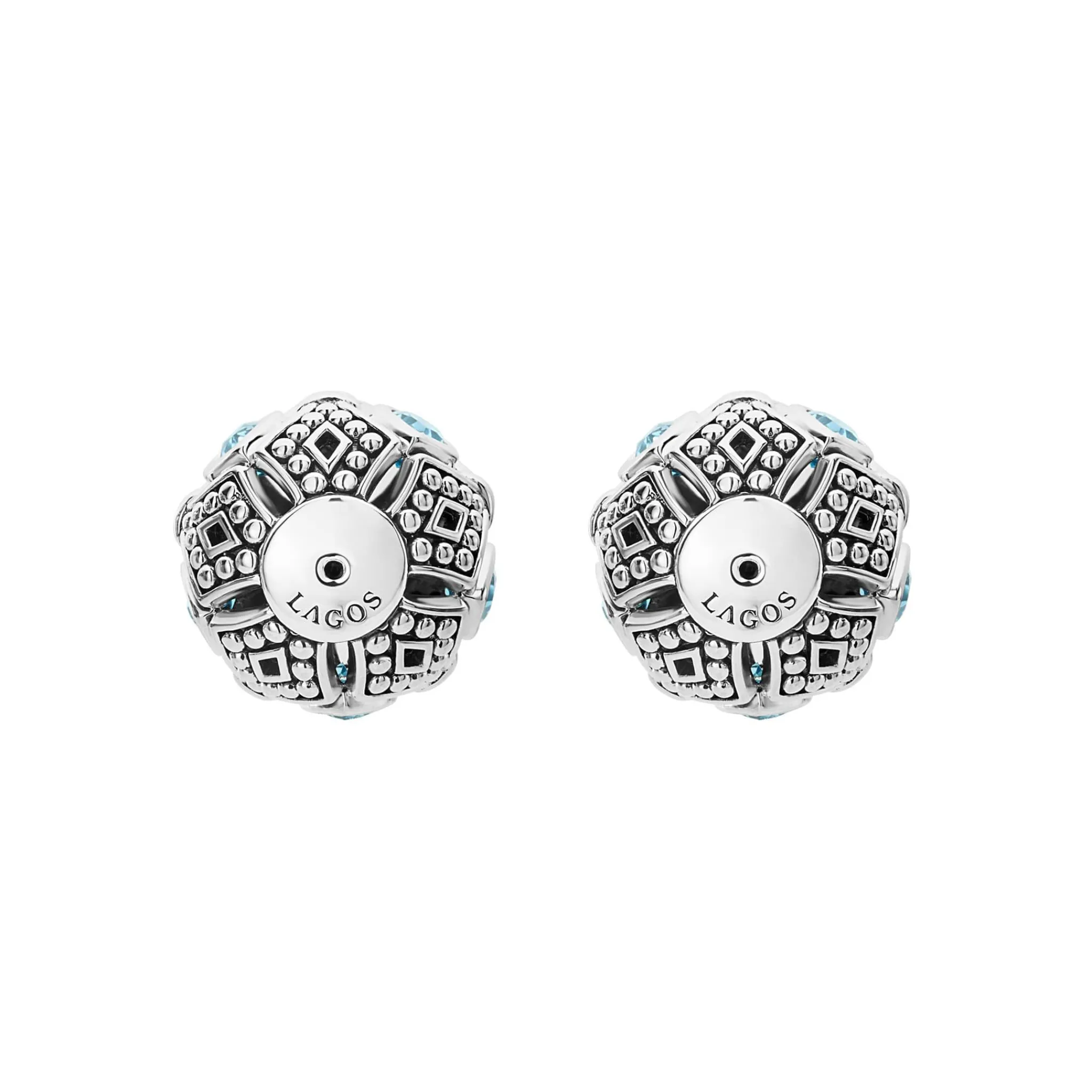 New LAGOS Swiss Blue Topaz Earring Backs
