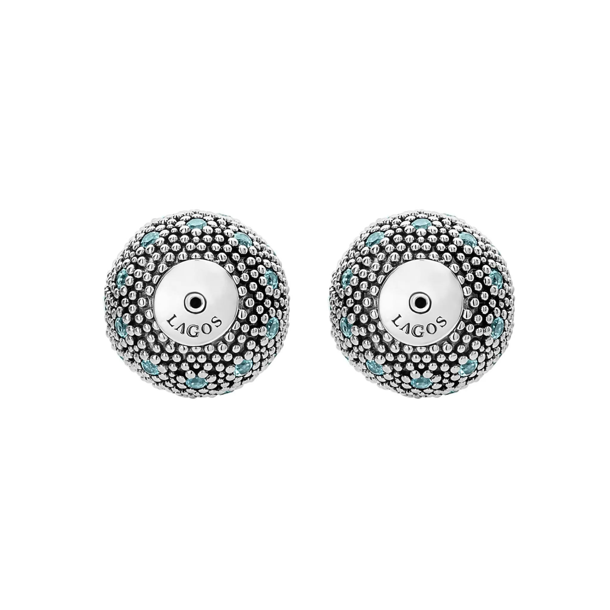 Fashion LAGOS Swiss Blue Topaz Earring Backs