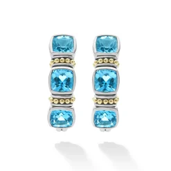 Outlet LAGOS Swiss Blue Topaz Hoop Earrings