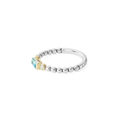 Sale LAGOS Swiss Blue Topaz Stacking Ring With Diamonds