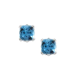 Flash Sale LAGOS Swiss Blue Topaz Stud Earrings