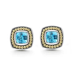 Sale LAGOS Swiss Blue Topaz Stud Earrings
