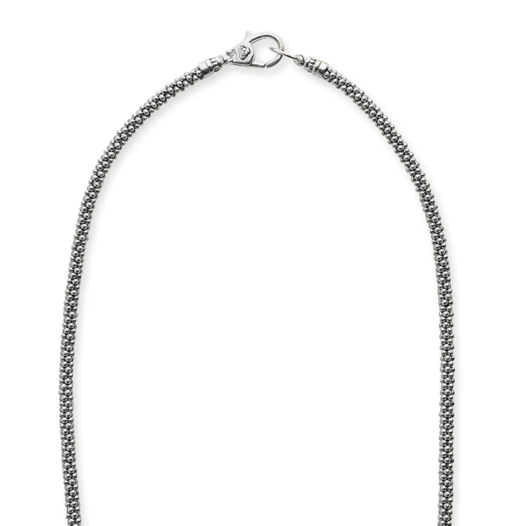 Online LAGOS Tahitian Black Pearl Diamond Caviar Necklace