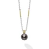 Cheap LAGOS Tahitian Black Pearl Pendant Necklace