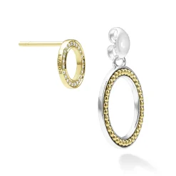 Online LAGOS The Drop Double Circle Diamond Drop Earrings