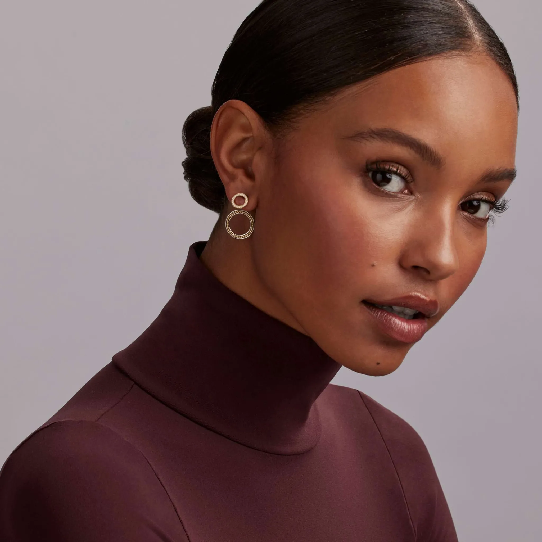 Cheap LAGOS The Drop Double Circle Diamond Drop Earrings