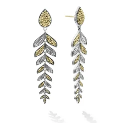 Flash Sale LAGOS The Drop Two Tone Tiered Leaf Earrings