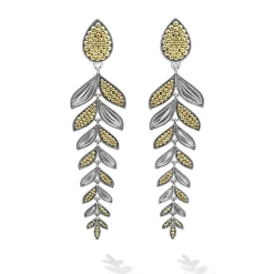Flash Sale LAGOS The Drop Two Tone Tiered Leaf Earrings