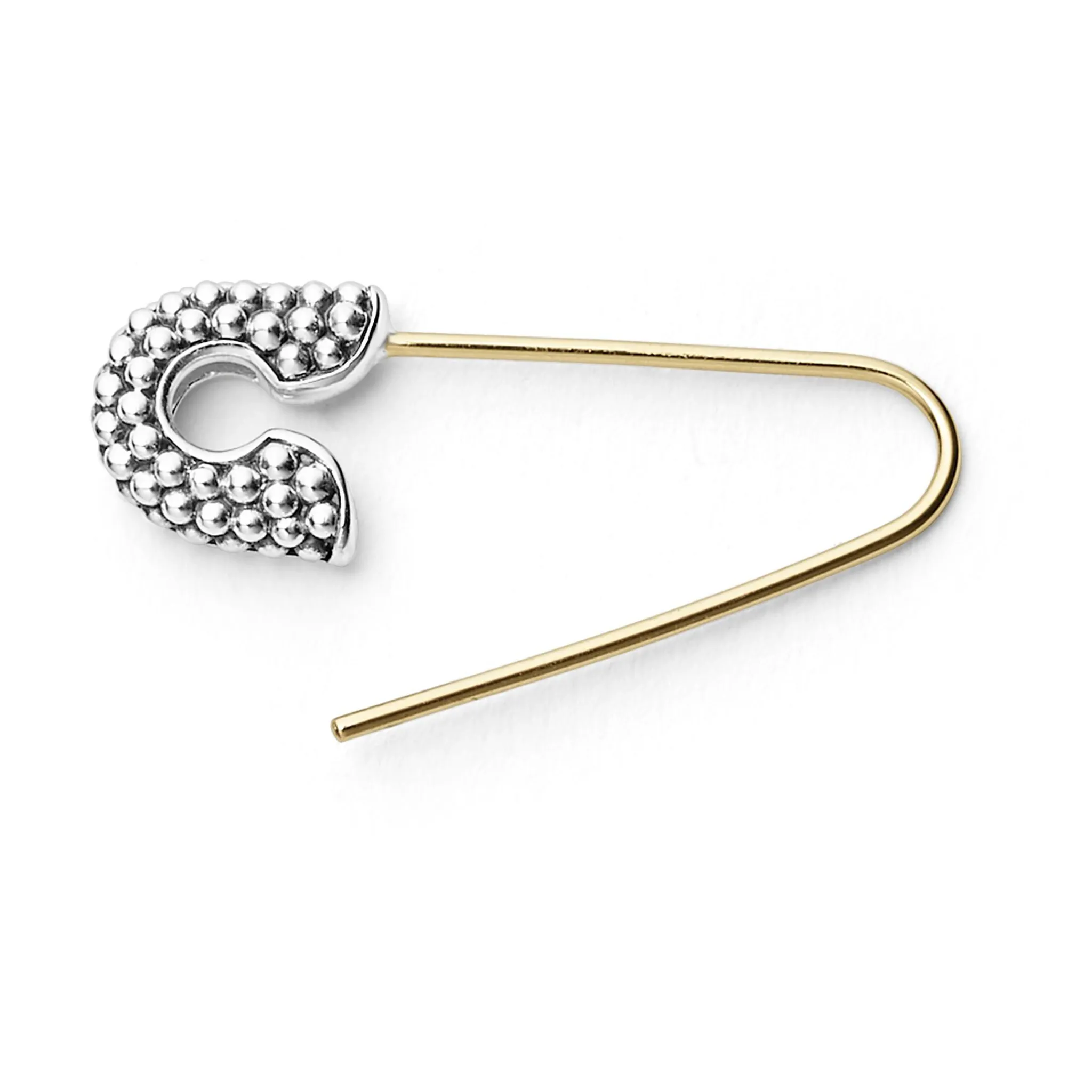 New LAGOS The Drop Two-Tone Safety Pin Earring