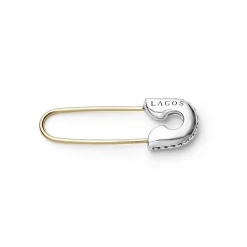 New LAGOS The Drop Two-Tone Safety Pin Earring