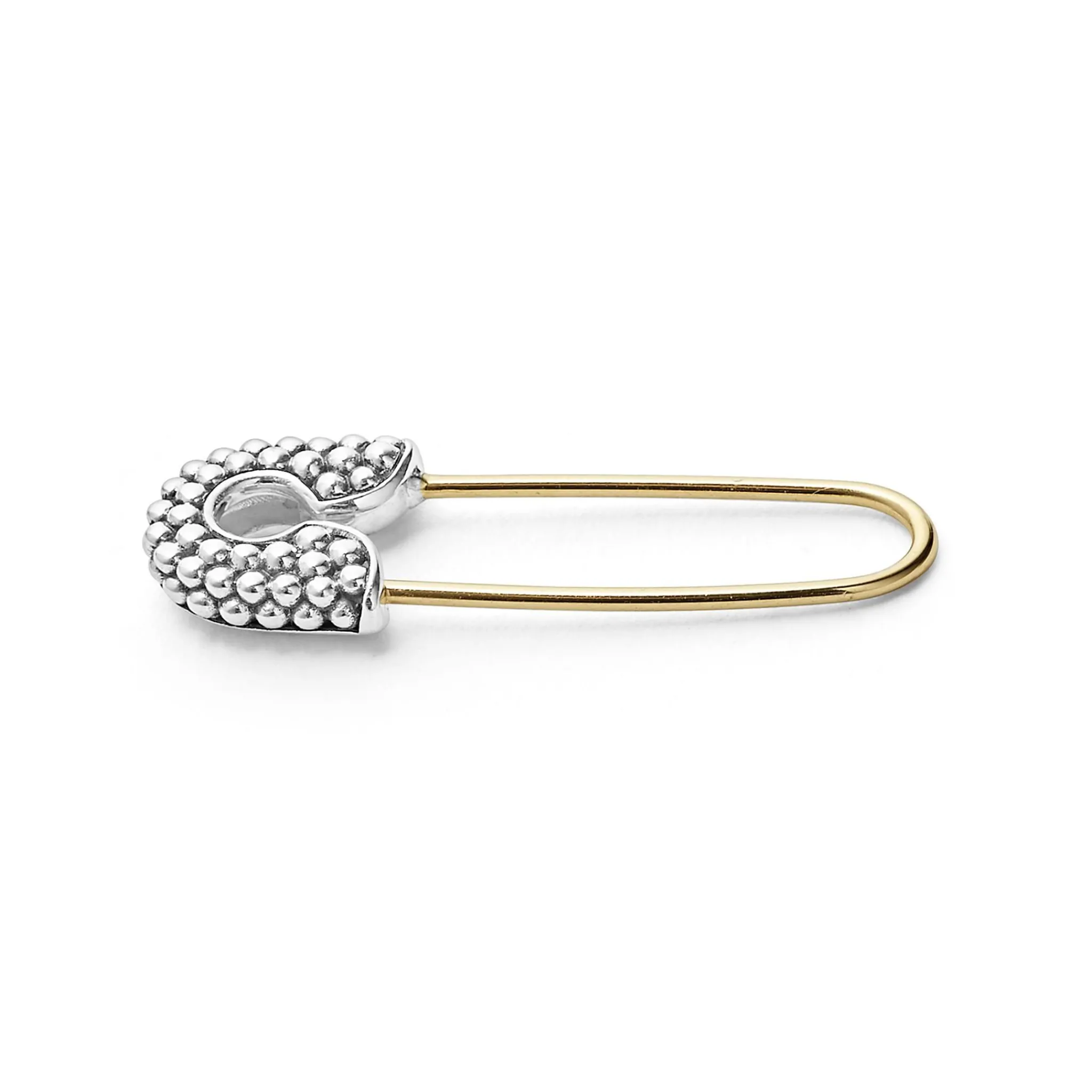 New LAGOS The Drop Two-Tone Safety Pin Earring