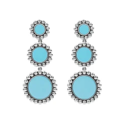 Outlet LAGOS Three Ceramic Circle Drop Earrings