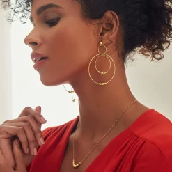Flash Sale LAGOS Three Circle Bead Drop Earrings