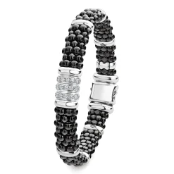 Best Sale LAGOS Three Station Ceramic Diamond Bracelet | 9Mm