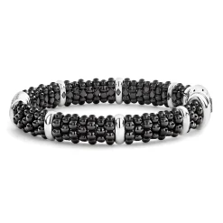 Best Sale LAGOS Three Station Ceramic Diamond Bracelet | 9Mm