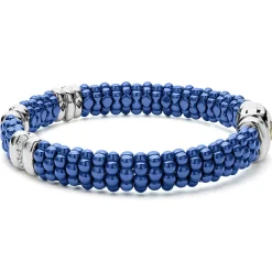 Cheap LAGOS Three Station Ceramic Diamond Bracelet | 9Mm