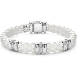 Online LAGOS Three Station Ceramic Diamond Bracelet | 9Mm
