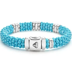 Fashion LAGOS Three Station Ceramic Diamond Bracelet | 9Mm
