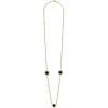 Discount LAGOS Three Station Round Onyx Necklace