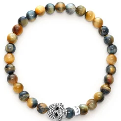 Hot LAGOS Tigereye Skull Bracelet