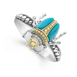 Hot LAGOS Turquoise Beetle Diamond Ring