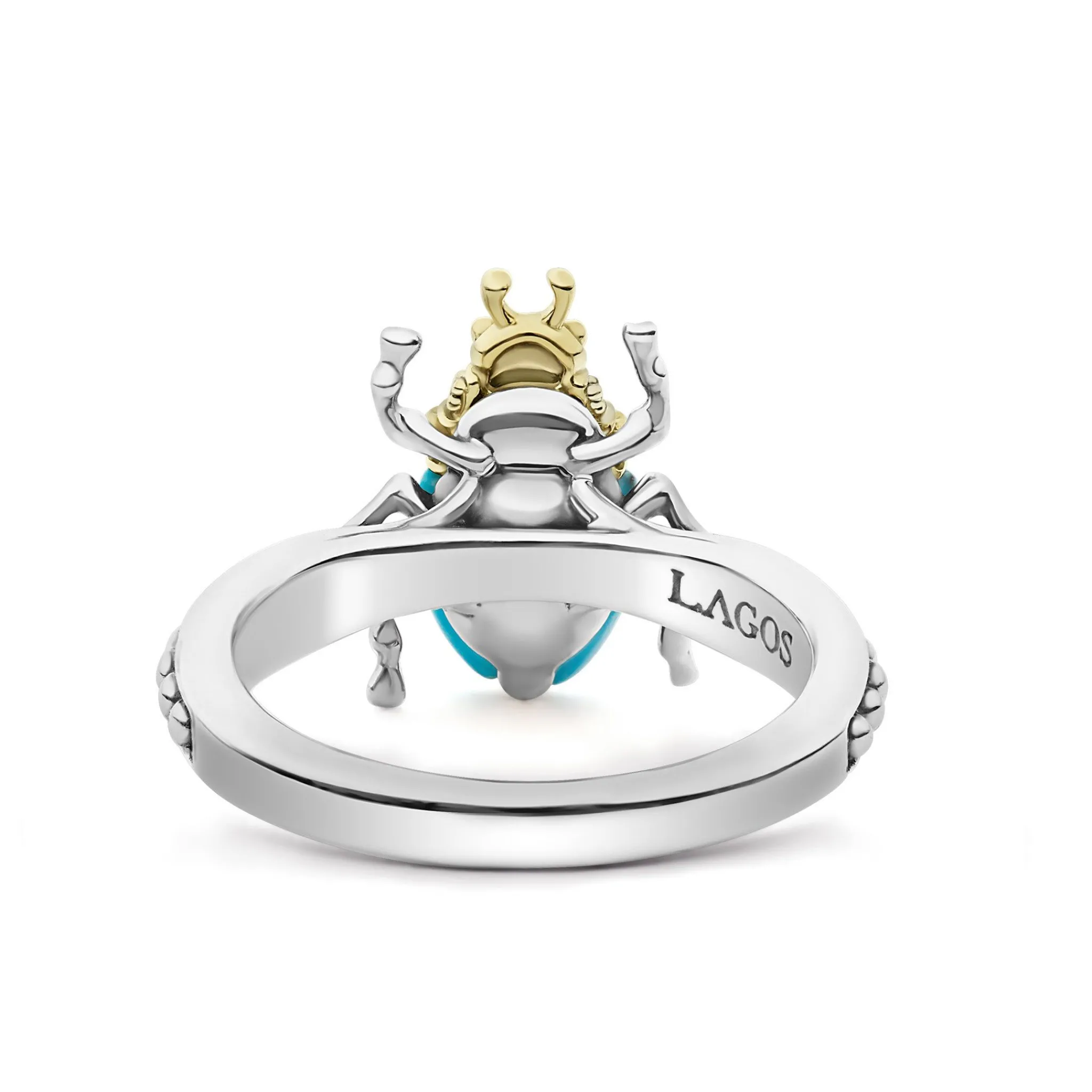 Hot LAGOS Turquoise Beetle Diamond Ring