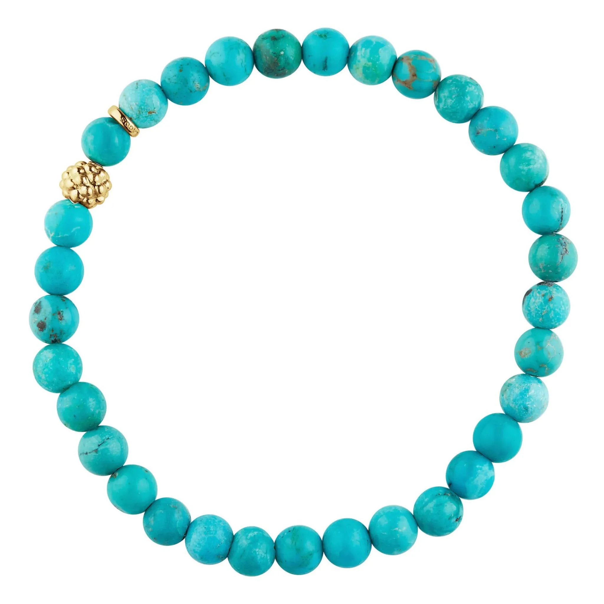 Best LAGOS Turquoise Gold Station Bead Bracelet